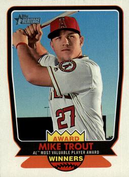 2017 Topps Heritage - Award Winners #AW-6 Mike Trout Front