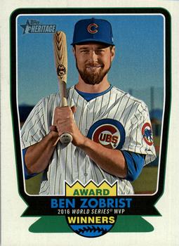 2017 Topps Heritage - Award Winners #AW-8 Ben Zobrist Front
