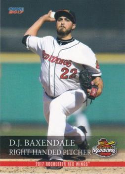 2017 Choice Rochester Red Wings #1 D.J. Baxendale Front
