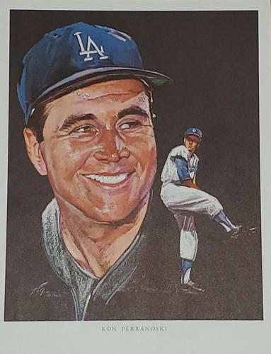 1962 Union Oil Dodgers Premium Pictures #NNO Ron Perranoski Front