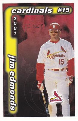2001 St. Louis Cardinals Police #NNO Jim Edmonds Front