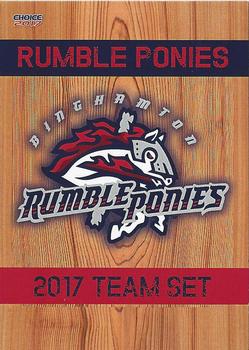 2017 Choice Binghamton Rumble Ponies #NNO 2017 TEAM SET Front