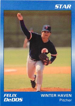 1989 Star Winter Haven Red Sox - Platinum #3 Felix DeDos Front