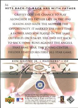 2002 Upper Deck Honor Roll #56 Ken Griffey Jr. Back