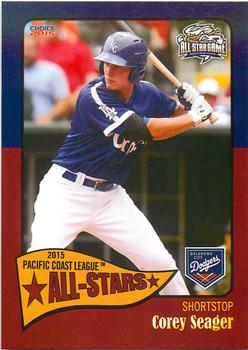 2015 Choice Pacific Coast League All-Stars #24 Corey Seager Front