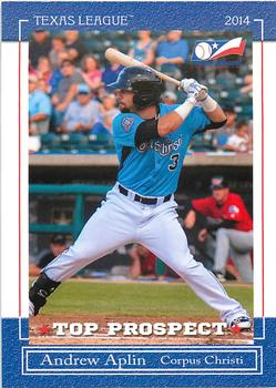 2014 Grandstand Texas League Top Prospects #NNO Andrew Aplin Front