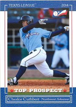 2014 Grandstand Texas League Top Prospects #NNO Cheslor Cuthbert Front