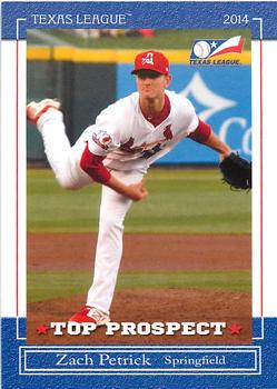 2014 Grandstand Texas League Top Prospects #NNO Zach Petrick Front