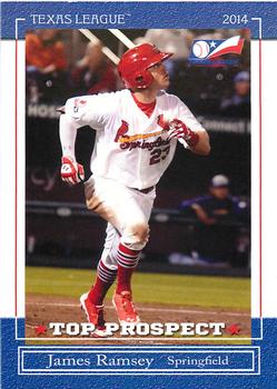2014 Grandstand Texas League Top Prospects #NNO James Ramsey Front