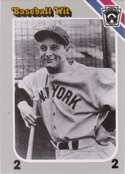 1990 Interpretive Marketing Baseball Wit - Unnumbered #NNO Lou Gehrig Front