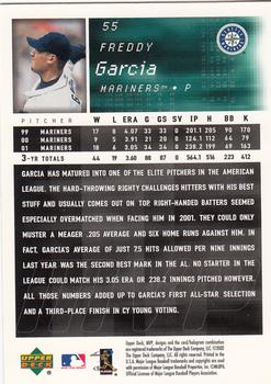 2002 Upper Deck MVP #55 Freddy Garcia Back
