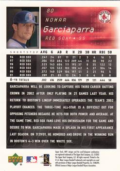 2002 Upper Deck MVP #80 Nomar Garciaparra Back