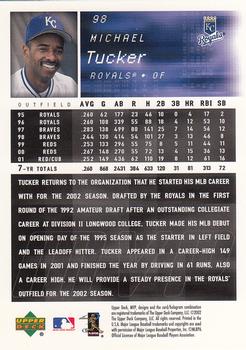 2002 Upper Deck MVP #98 Michael Tucker Back