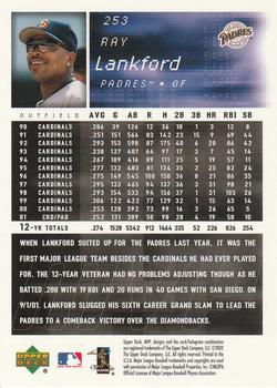 2002 Upper Deck MVP #253 Ray Lankford Back