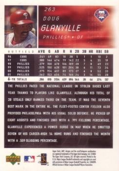 2002 Upper Deck MVP #263 Doug Glanville Back