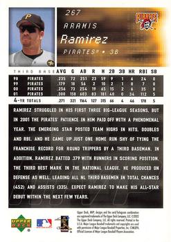 2002 Upper Deck MVP #267 Aramis Ramirez Back
