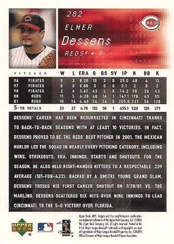 2002 Upper Deck MVP #282 Elmer Dessens Back