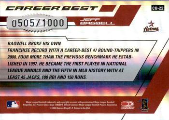 2004 Donruss Elite - Career Best #CB-22 Jeff Bagwell Back