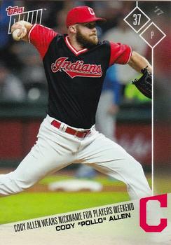 2017 Topps Now Players Weekend #PW-35 Cody Allen Front