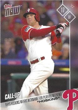 2017 Topps Now Players Weekend #PW-104 Rhys Hoskins Front