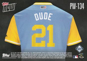 2017 Topps Now Players Weekend #PW-134 Lucas Duda Back