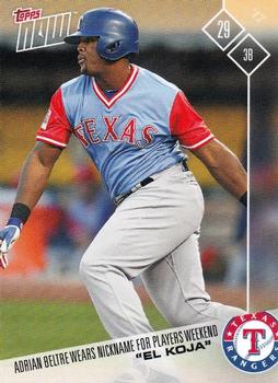 2017 Topps Now Players Weekend #PW-136 Adrian Beltre Front