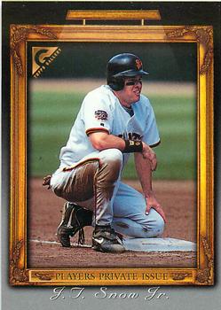 1998 Topps Gallery - Player's Private Issue Auction 50 Point #NNO J.T. Snow Jr. Front