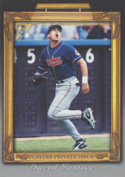 1998 Topps Gallery - Player's Private Issue Auction 75 Point #NNO David Justice Front