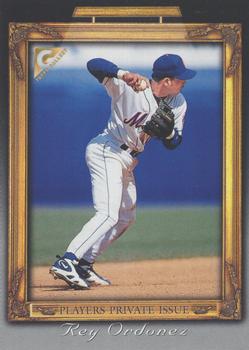 1998 Topps Gallery - Player's Private Issue Auction 100 Point #NNO Rey Ordonez Front