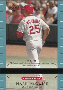 2002 Upper Deck Ovation #118 Mark McGwire Front