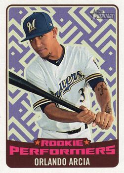 2017 Topps Heritage - Rookie Performers #RP-OA Orlando Arcia Front