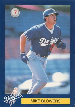 1996 Los Angeles Dodgers Police #20 Mike Blowers Front