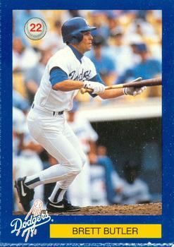 1996 Los Angeles Dodgers Police #22 Brett Butler Front