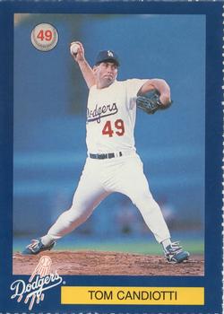 1996 Los Angeles Dodgers Police #49 Tom Candiotti Front