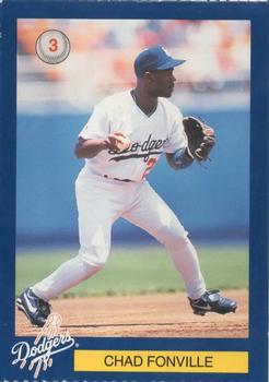 1996 Los Angeles Dodgers Police #3 Chad Fonville Front