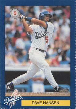 1996 Los Angeles Dodgers Police #5 Dave Hansen Front