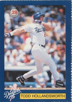 1996 Los Angeles Dodgers Police #28 Todd Hollandsworth Front