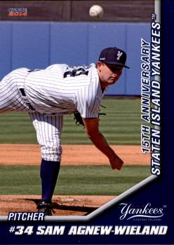 2014 Choice Staten Island Yankees #2 Sam Agnew-Wieland Front