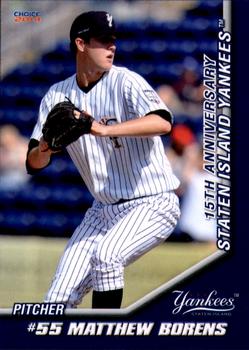 2014 Choice Staten Island Yankees #6 Matthew Borens Front