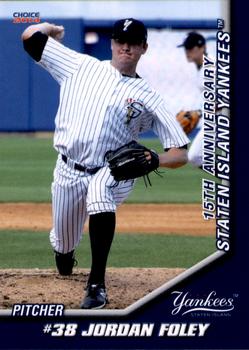 2014 Choice Staten Island Yankees #13 Jordan Foley Front