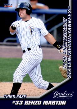 2014 Choice Staten Island Yankees #22 Renzo Martini Front