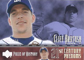 2002 Upper Deck Piece of History #120P Cliff Bartosh Front