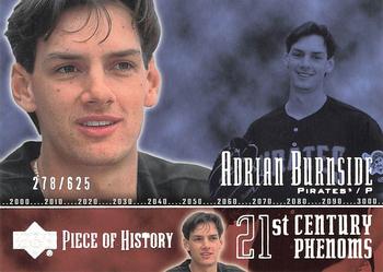 2002 Upper Deck Piece of History #123P Adrian Burnside Front