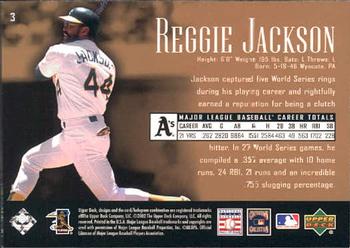 2002 Upper Deck Piece of History #3 Reggie Jackson Back