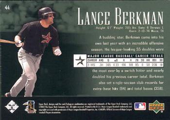 2002 Upper Deck Piece of History #44 Lance Berkman Back