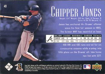 2002 Upper Deck Piece of History #49 Chipper Jones Back