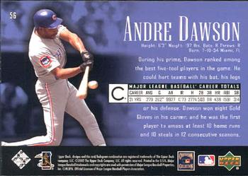 2002 Upper Deck Piece of History #56 Andre Dawson Back