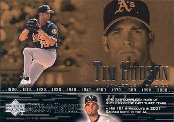 2002 Upper Deck Piece of History #5 Tim Hudson Front