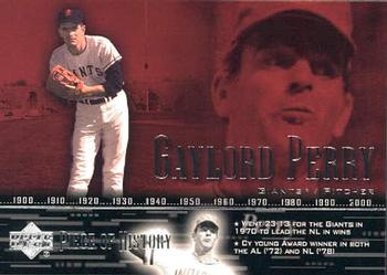 2002 Upper Deck Piece of History #71 Gaylord Perry Front