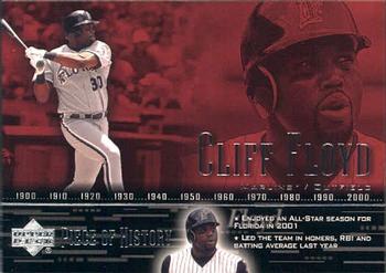 2002 Upper Deck Piece of History #76 Cliff Floyd Front